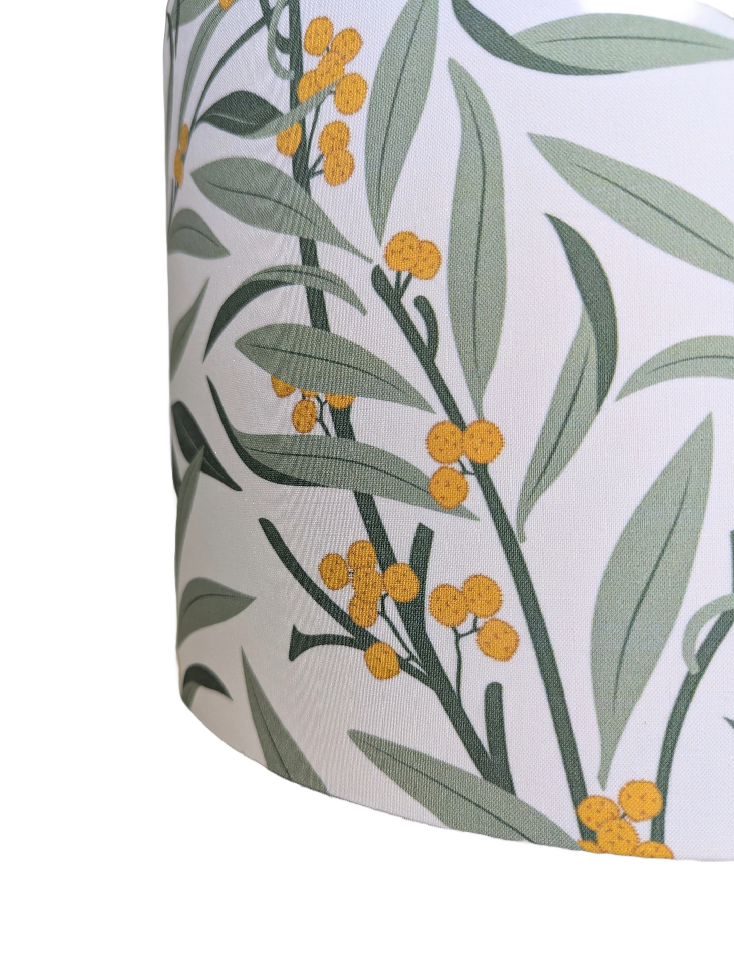 green leaf and yellow flower pattern lampshades