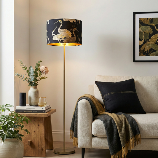 Deco Cranes Onyx Black Lampshade