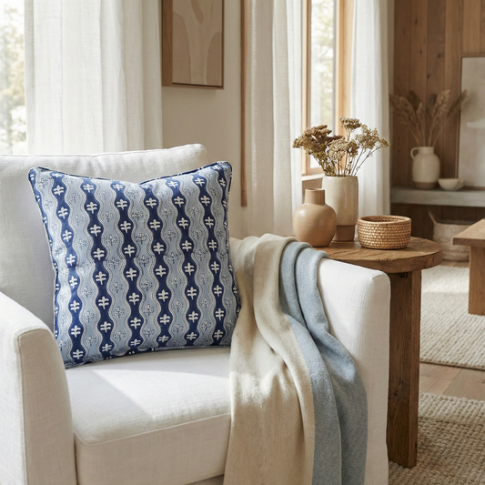 Nami Indigo Cushion Cover