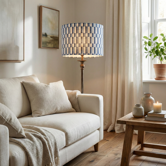 Oslo Cerulean Lampshade