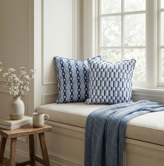 Oslo Cerulean Cushion Cover