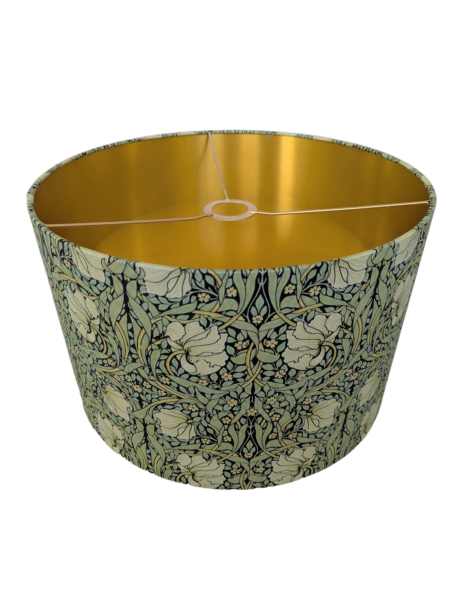 William Morries Antiqued Green Lampshade