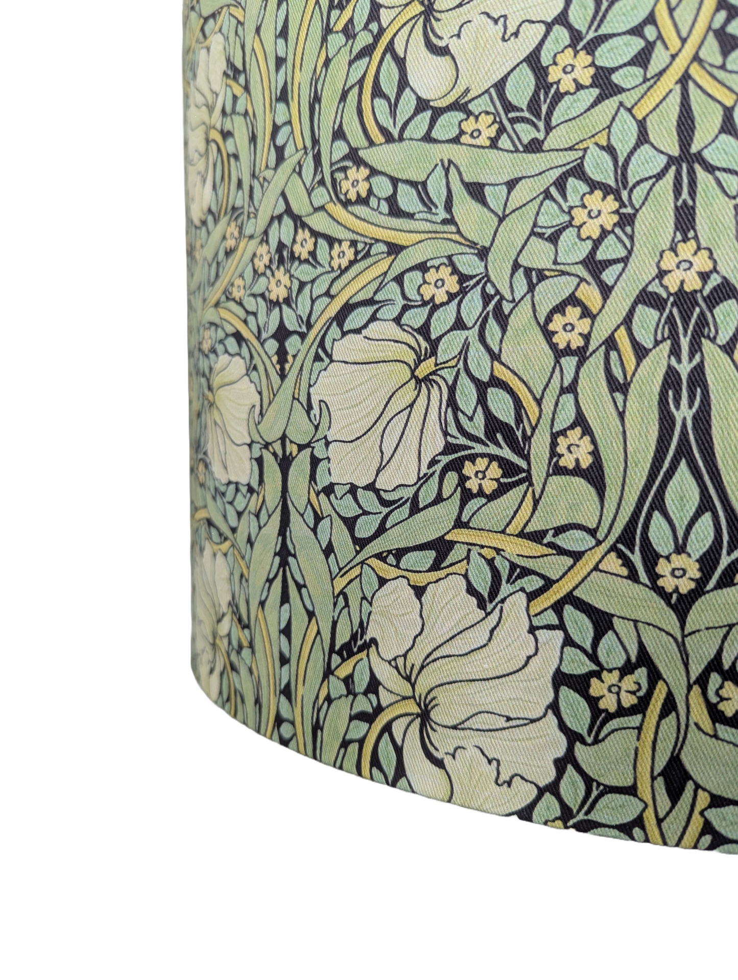 William Morries Antiqued Green Lampshade