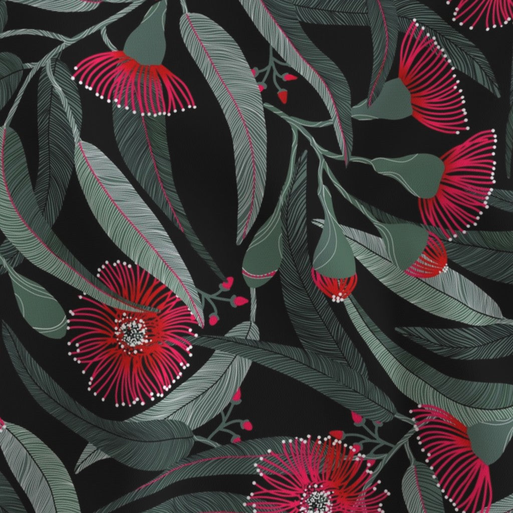 Red Eucalyptus Lampshade - Fabric Swatch