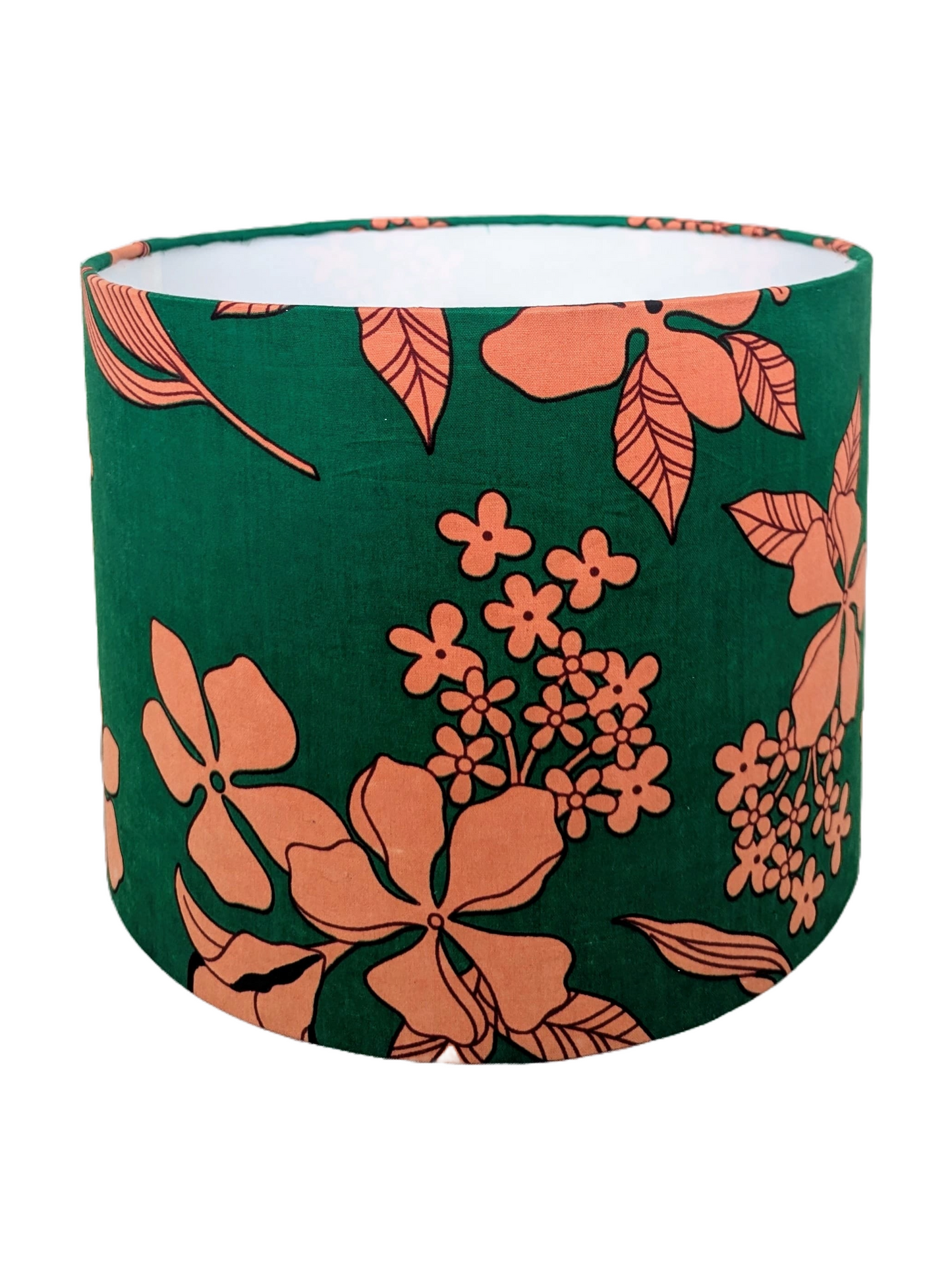 Green & Orange Floral Lampshade