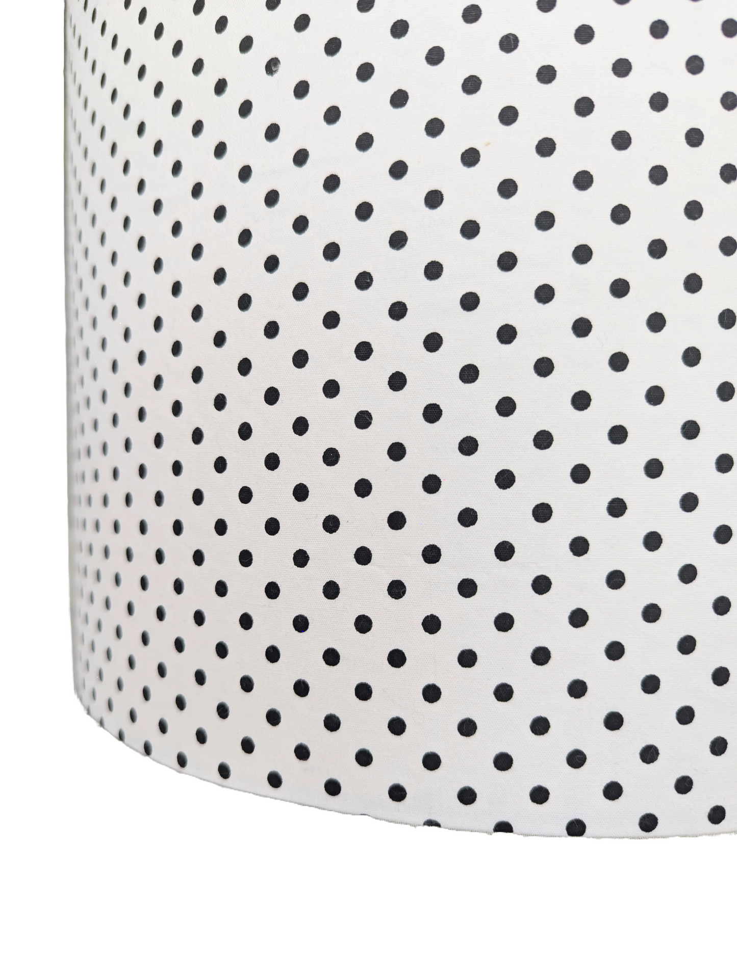 Black & White Polka dot Patterned Lampshade