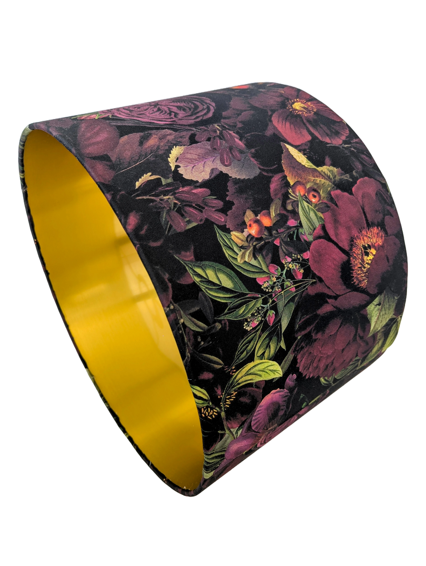 Vintage Dramatic Floral Lampshade