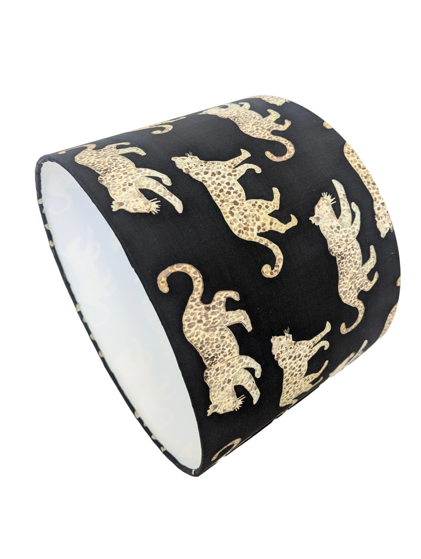 Leopard Parade Black Lampshade