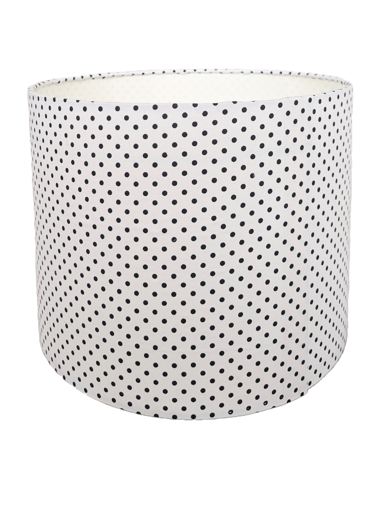 Black & White Polka dot Patterned Lampshade