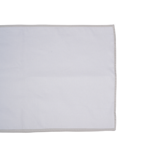Tapioca Gray Solid Table Runner