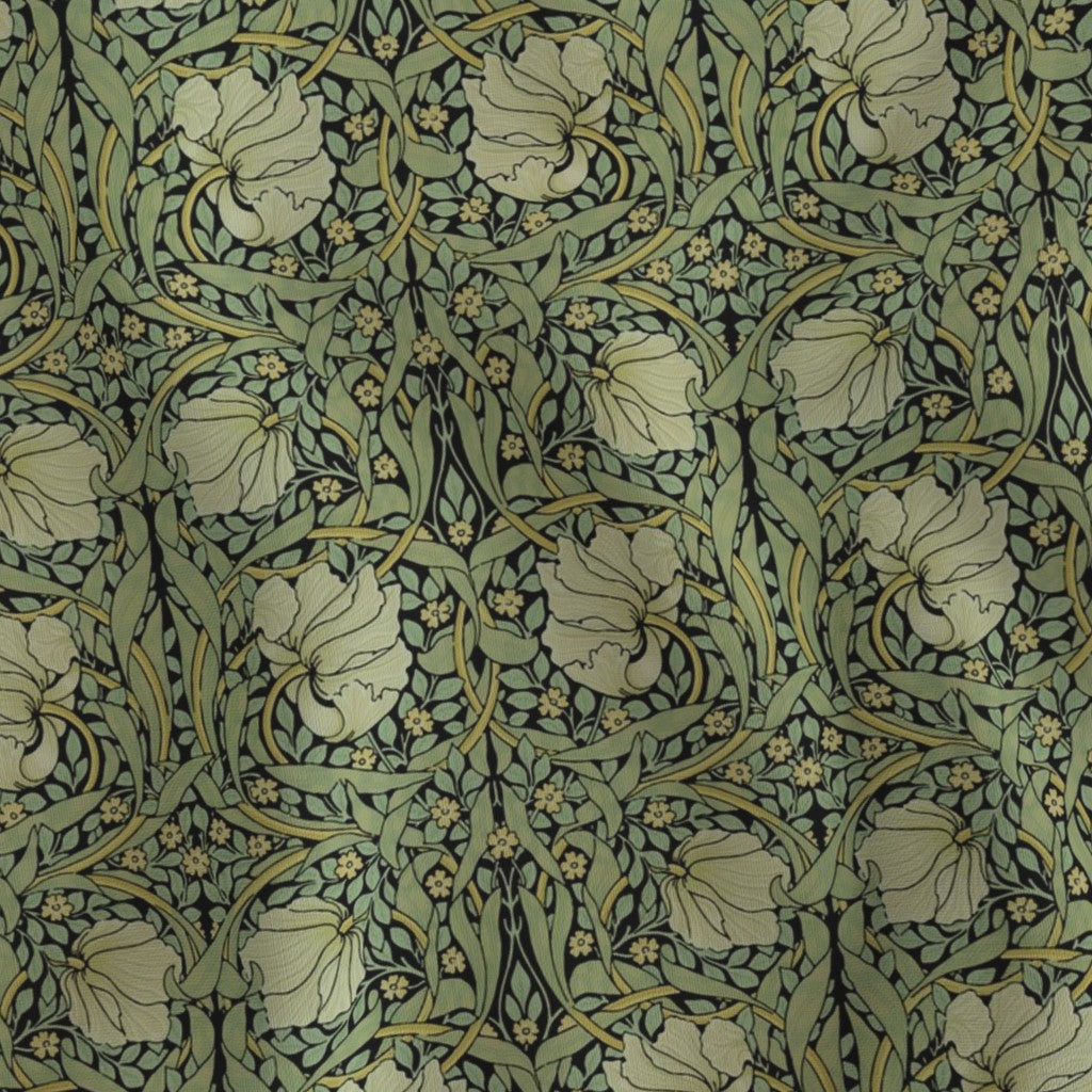 William Morris Antiqued Green Lampshade - Fabric Swatch