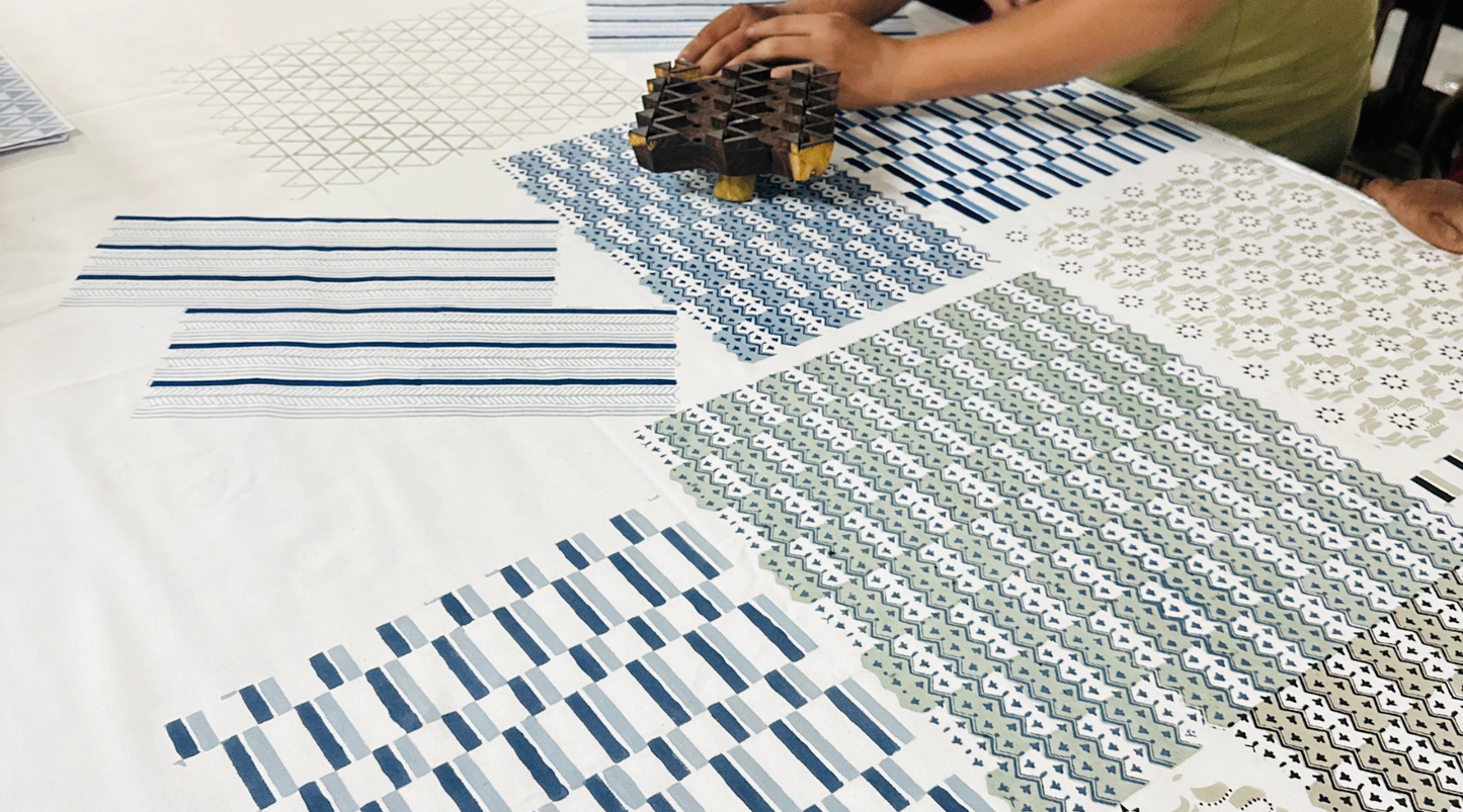 Moro Charcoal Table Runner