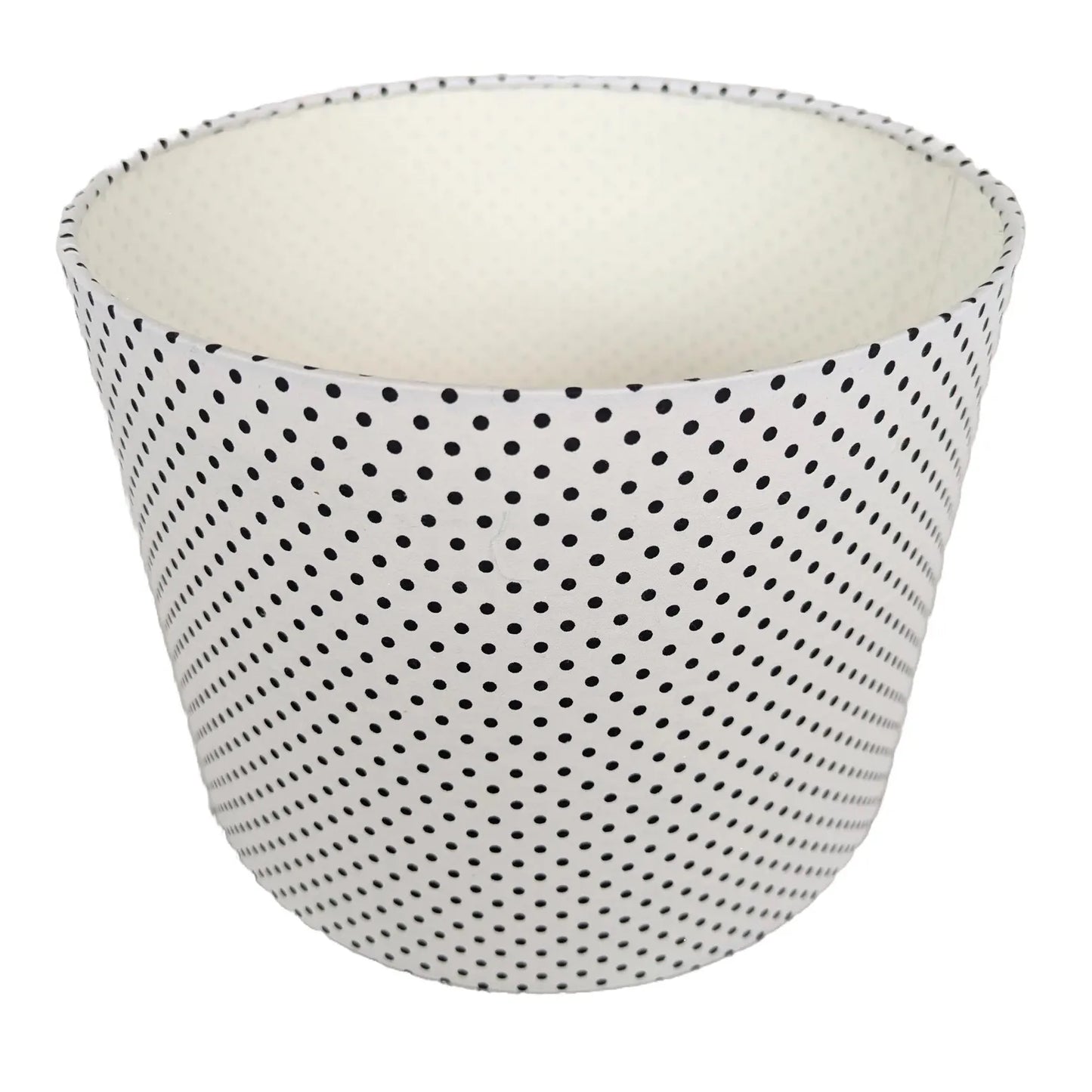 Black & White Polka dot Patterned Lampshade