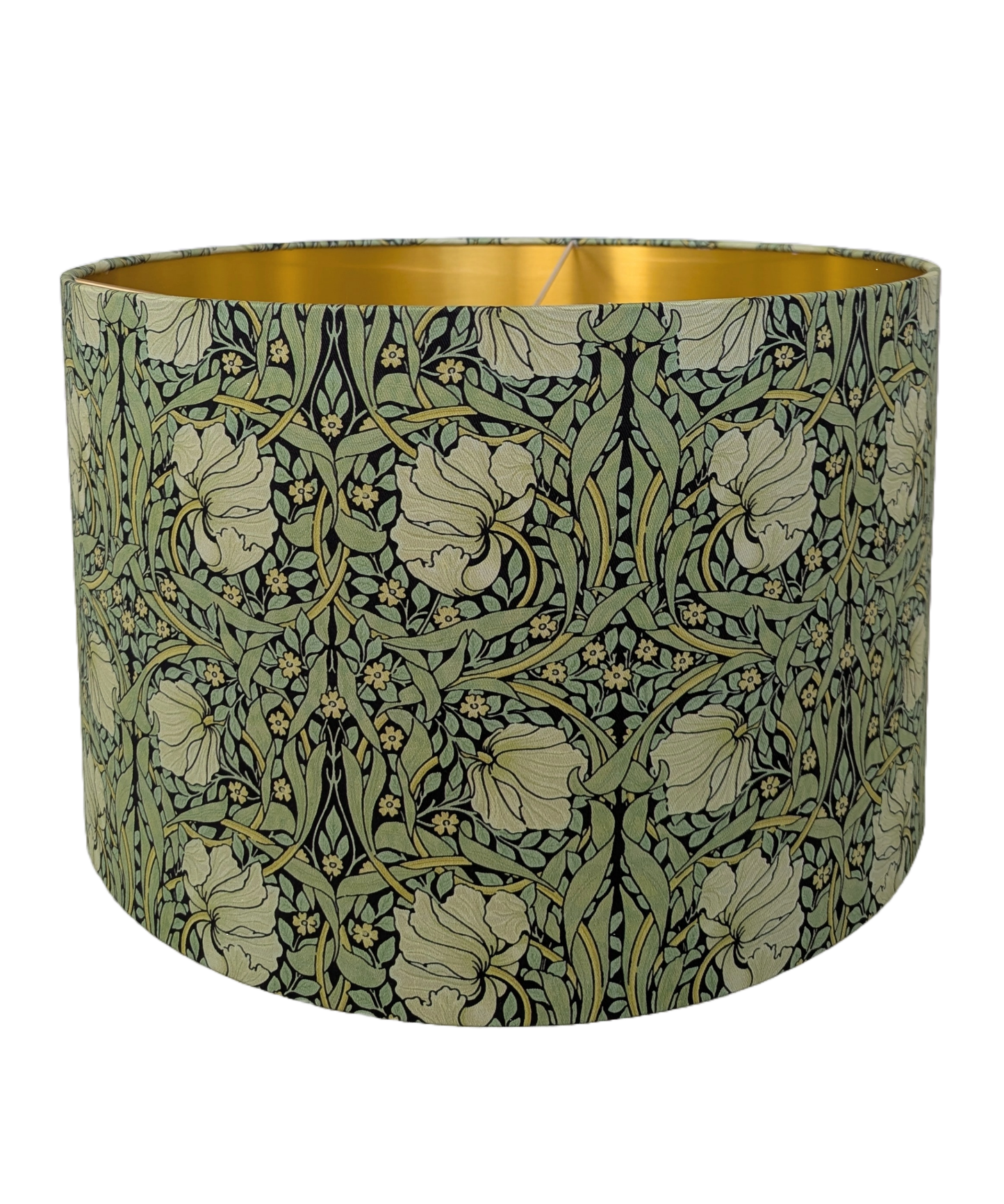 William Morries Antiqued Green Lampshade