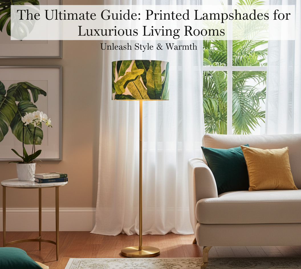 The Ultimate Guide: Printed Lampshades for Luxurious Living Rooms