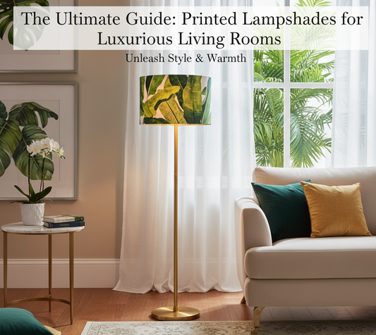 The Ultimate Guide: Printed Lampshades for Luxurious Living Rooms