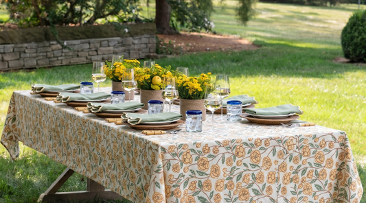 The Art of the Table: Why a Hand Block-Printed Cotton-Linen Tablecloth Turns an Ordinary Meal into a Ritual