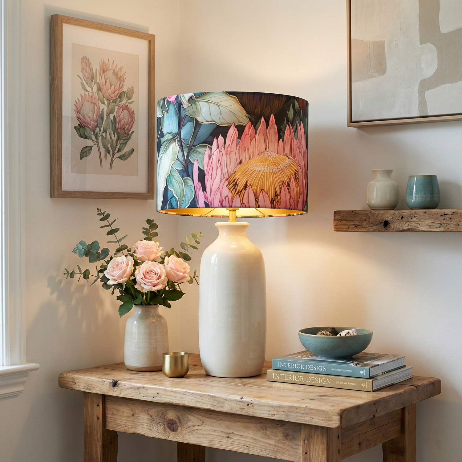 Curated Fabric Lampshade