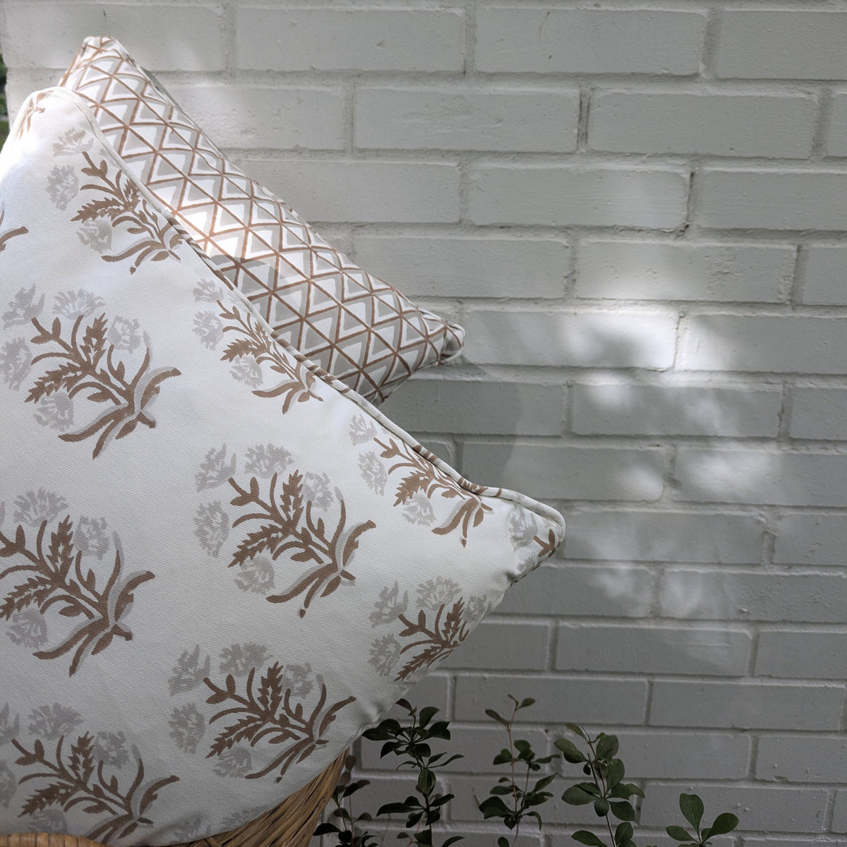 Floral Block Printed Pillows