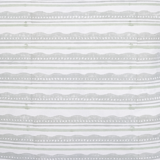 Striped and ocean waves  pillow with a subtle pattern with pestle color for the Canadian home