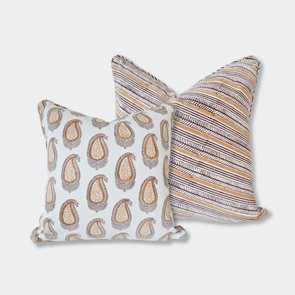 Topaz Edit Block Print Pillow Cover Set of 2