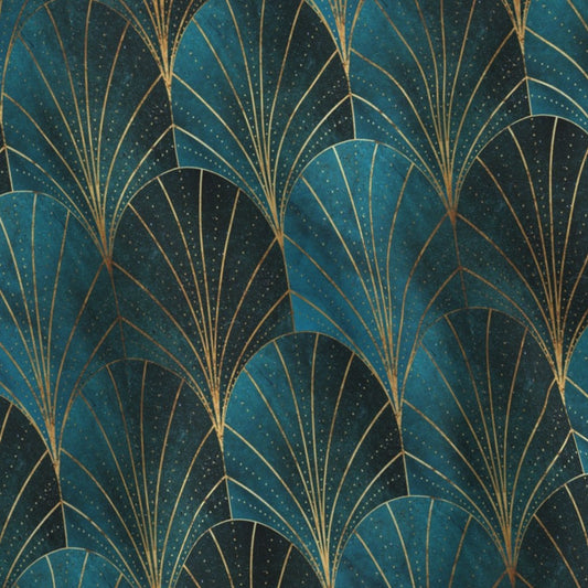 Art Deco Waterfalls Lampshade - Fabric Swatch
