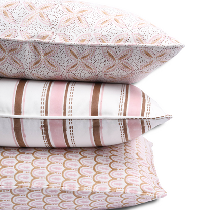 Decorative pillow covers  with a geometric and  plumeria flower pattern for the Canadian home decor, Throw pillow case, Decorative cushions for sofa