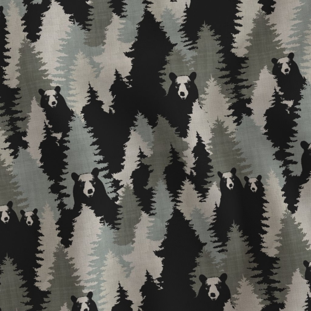 Bear Camouflage Lampshade - Fabric Swatch
