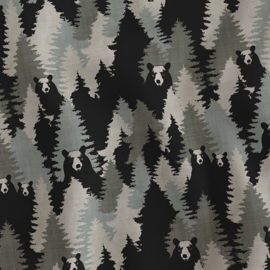 Bear Camouflage Lampshade - Fabric Swatch