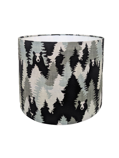Bear Camouflage Lampshades for the cabin and cottage 
