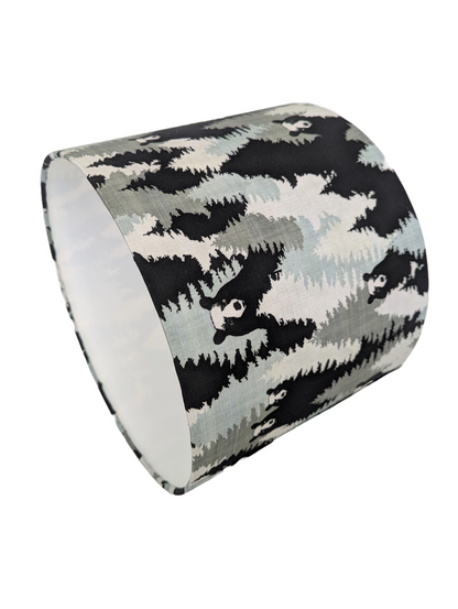 Bear Camouflage Lampshades for the cabin and cottage 