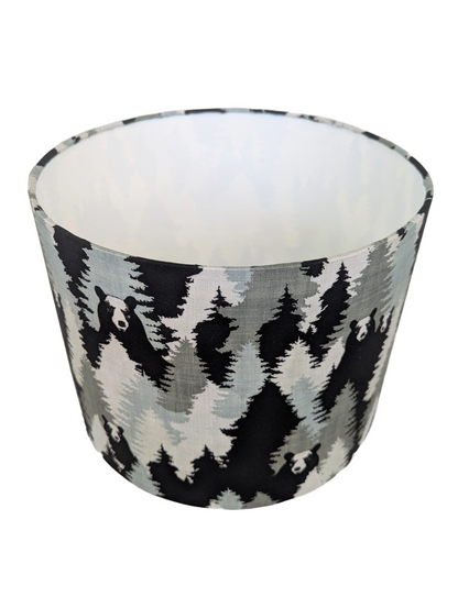 Bear Camouflage Lampshades for the cabin and cottage 