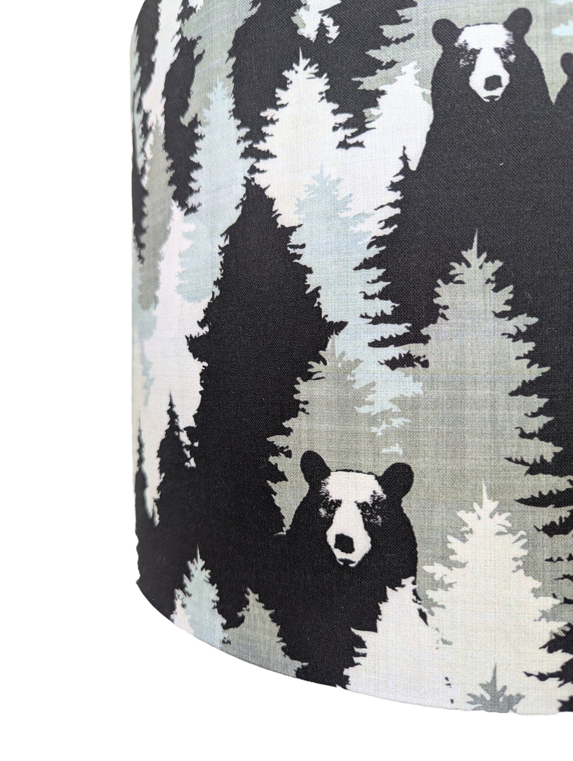 Bear Camouflage Lampshades for the cabin and cottage 