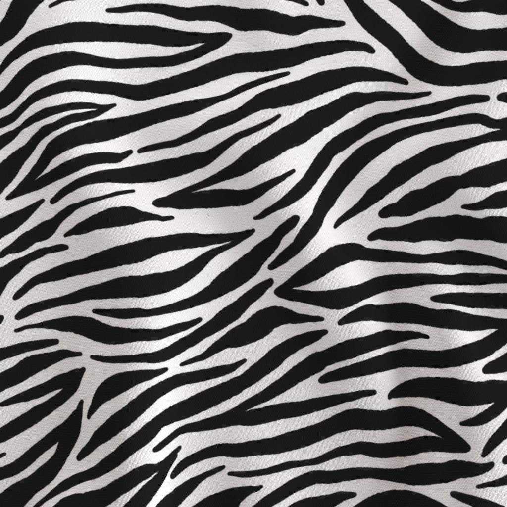 Black Strips & Zebra Print Double Sided Lampshade - Fabric Swatch