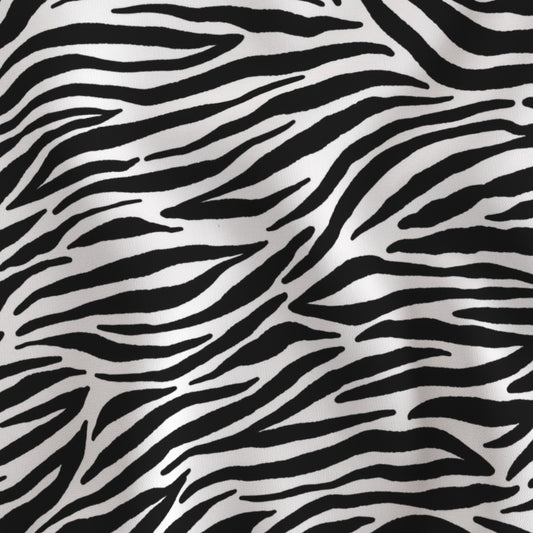 Black Strips & Zebra Print Double Sided Lampshade - Fabric Swatch