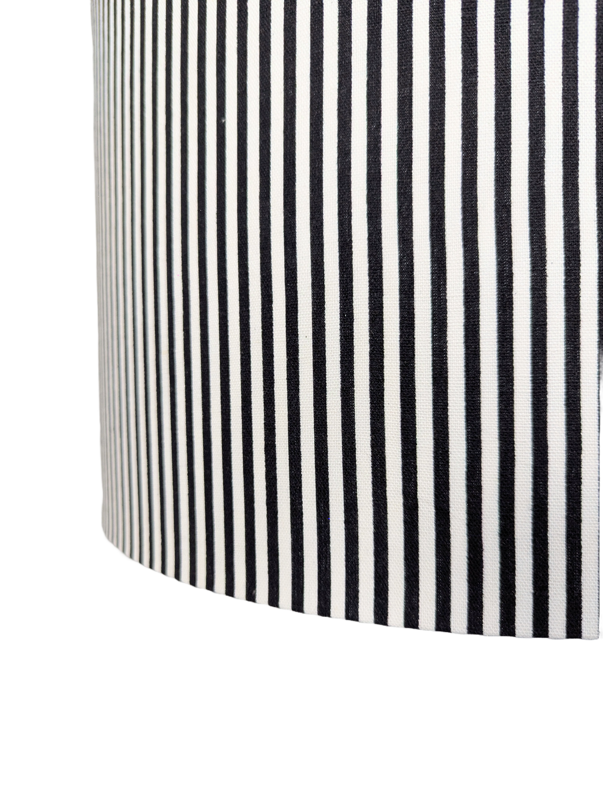 White Strips and Zebra Print Double Sided fabric Lampshades