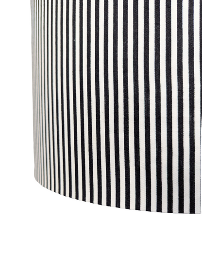 White Strips and Zebra Print Double Sided fabric Lampshades