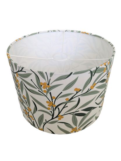 Green Floral patterned lampshades 