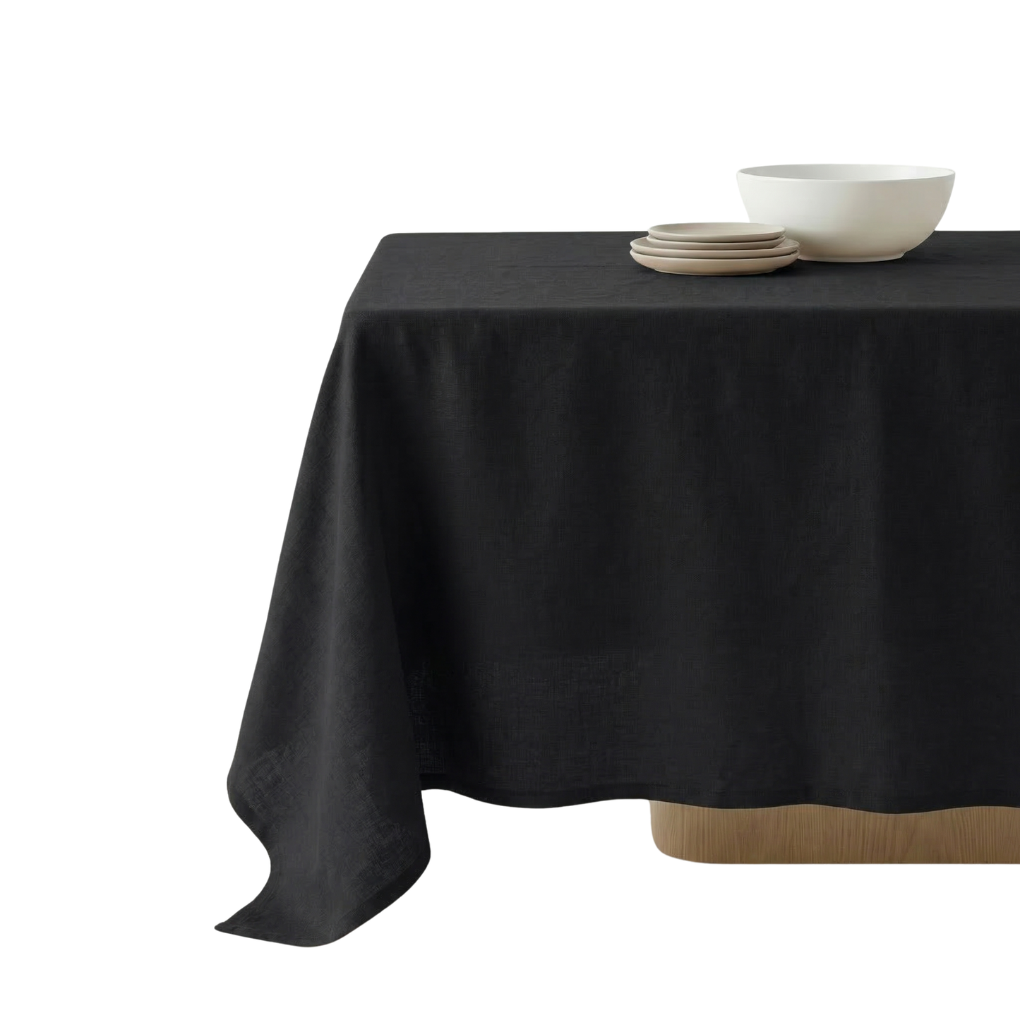 Charcoal black Table Cloth