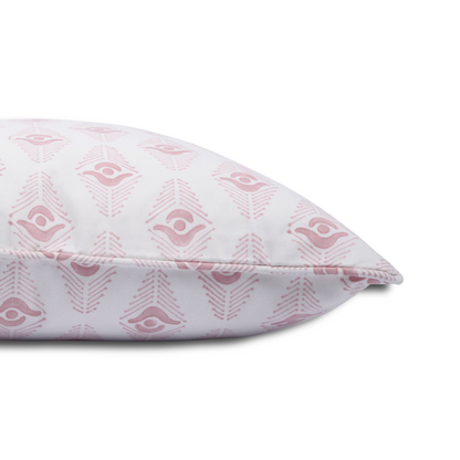 Beige pillow with pink designer pattern, Printed pillow covers, Decorative cushions for sofa, Throw pillow covers