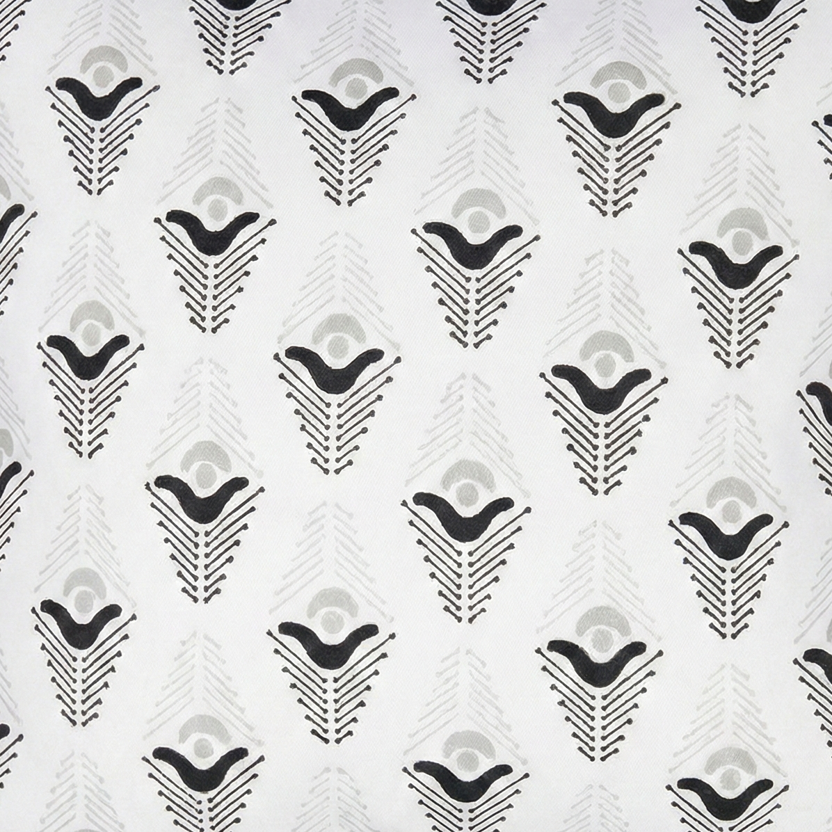 Evia Charcoal Cushion Cover - Fabric Swatch