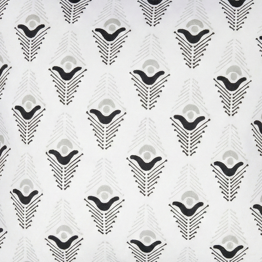 Evia Charcoal Cushion Cover - Fabric Swatch