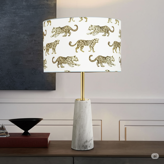 Leopard Parade Cream Lampshade