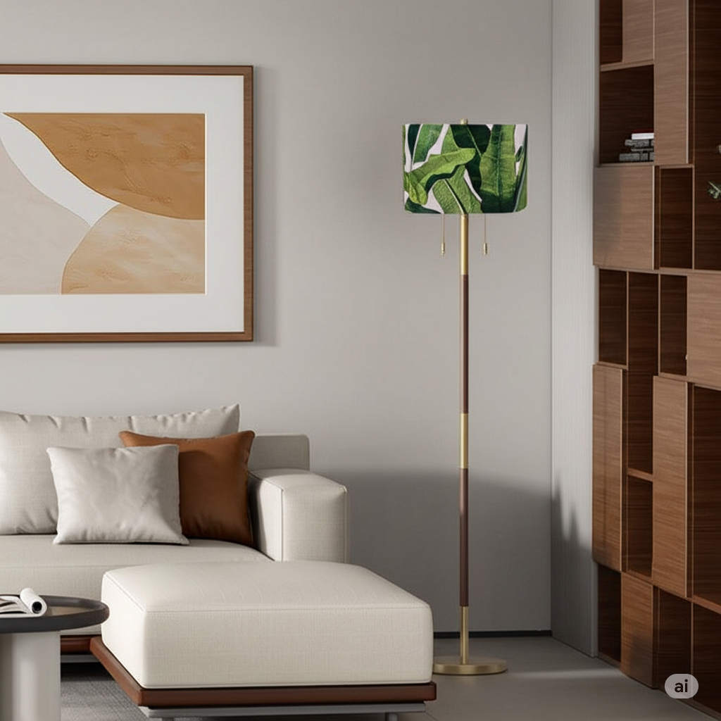 Tropical leaves Lampshade