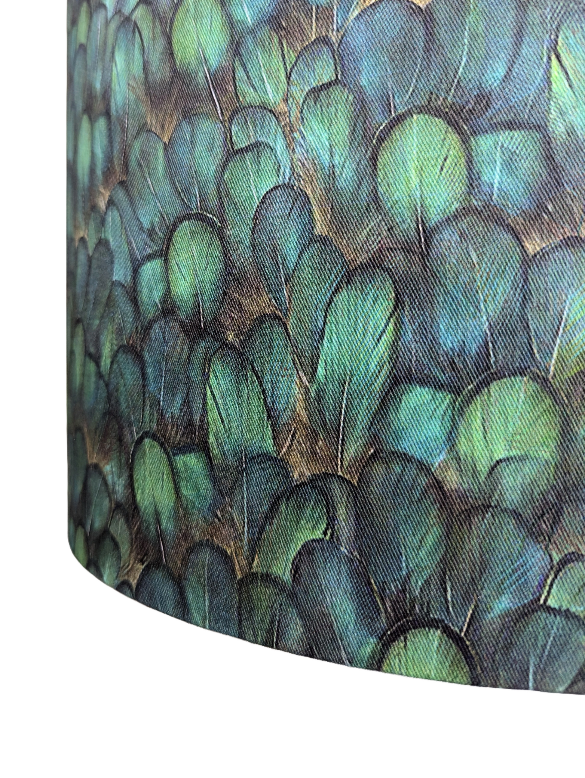 Green Animal print large lampshade