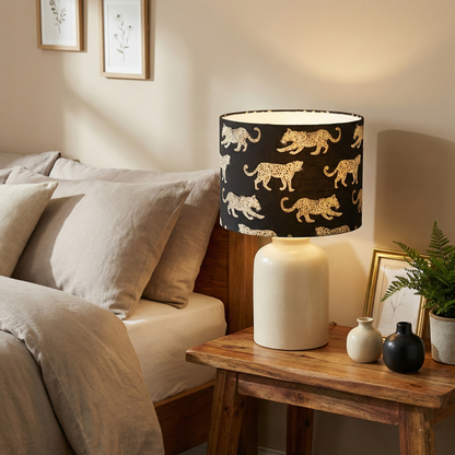 Leopard Parade Black Lampshade