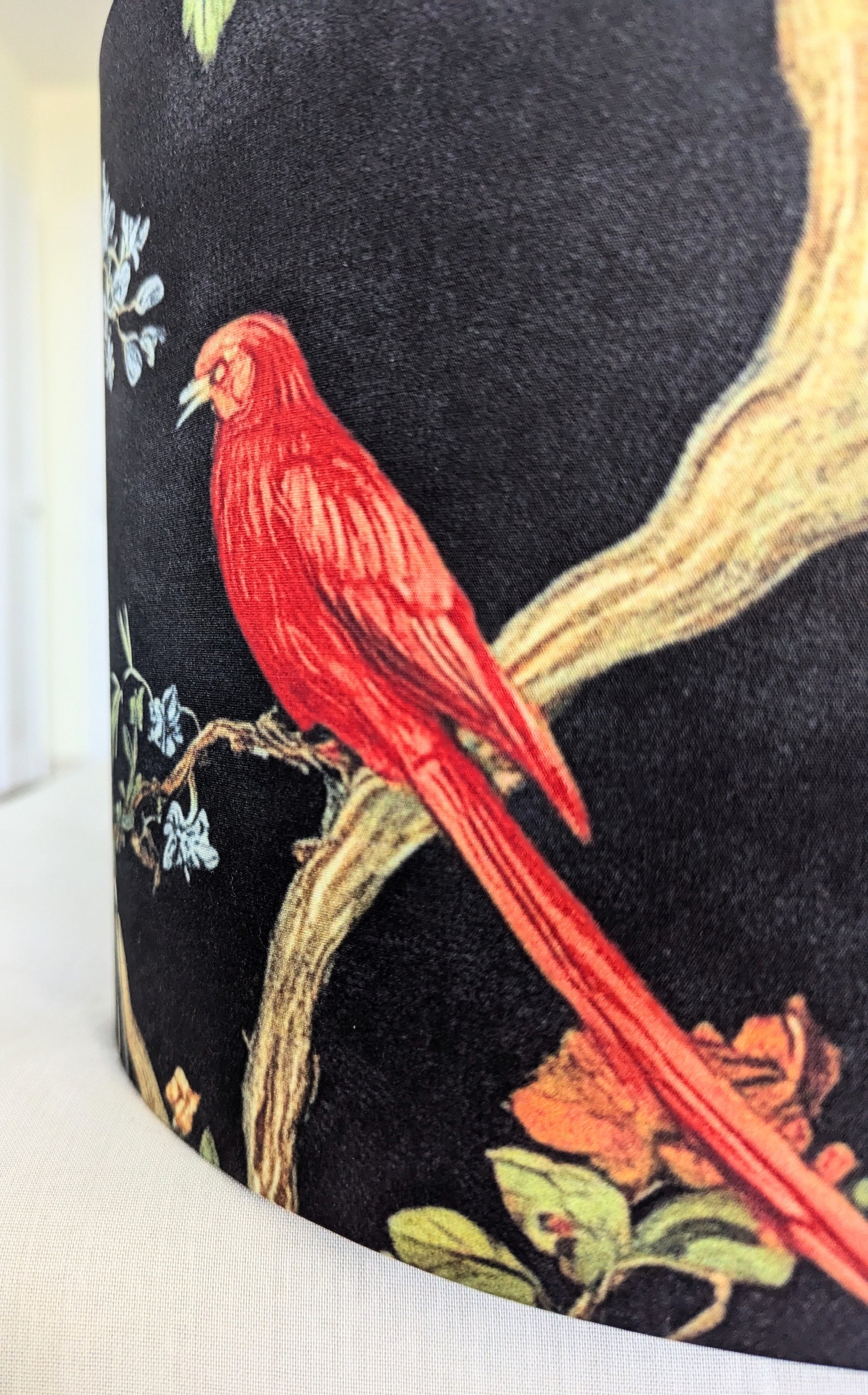 black fabric lampshades 