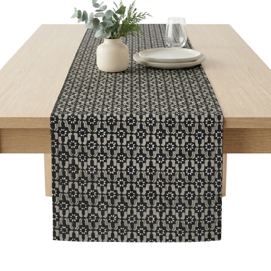 Moro Charcoal Table Runner