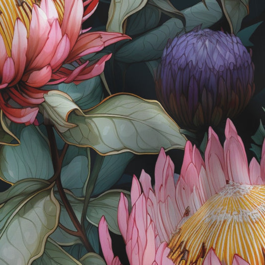 Ndebele Protea Elegance Lampshade - Fabric Swatch