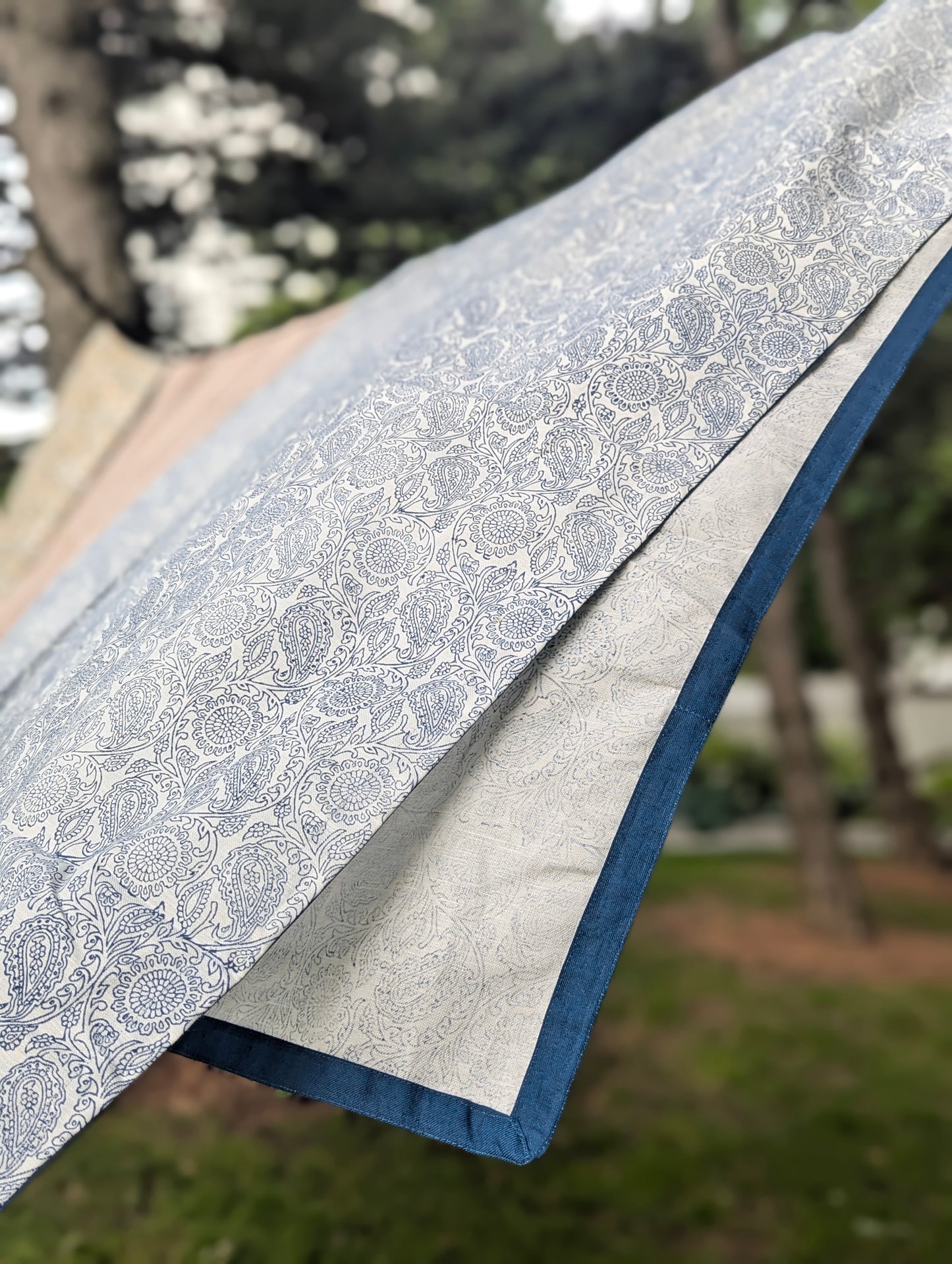 Pua Indigo blue Table Cloth